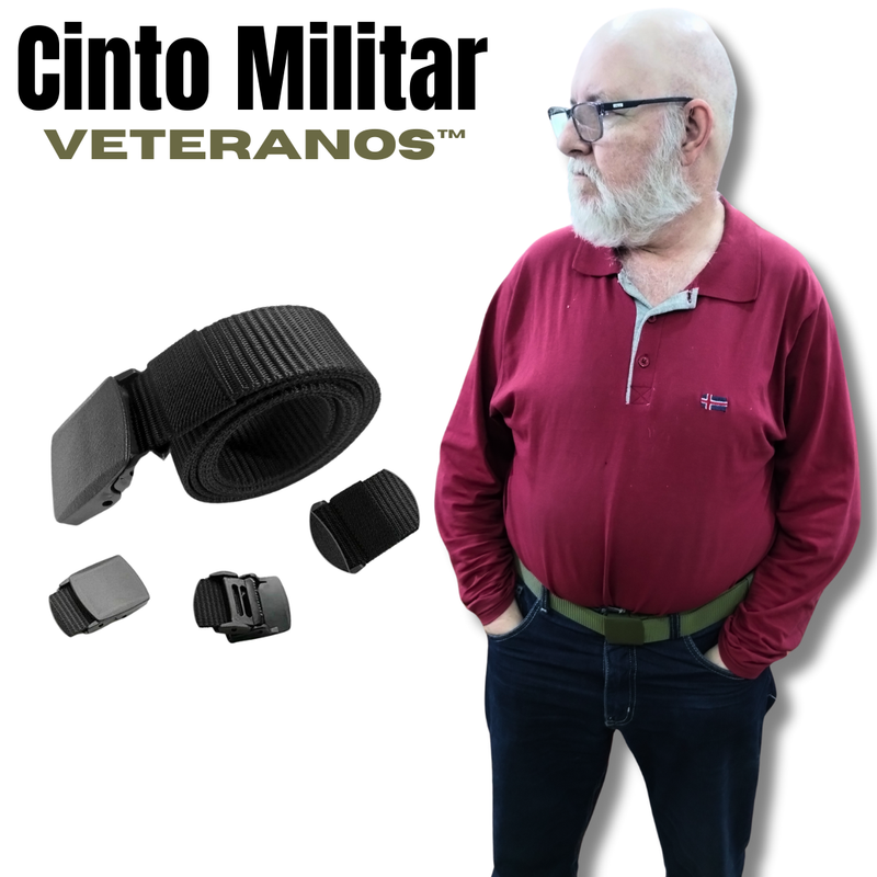 Cinto Militar Veteranos™ Resistente e indetectável - SUPER PROMOÇÃO 50%OFF