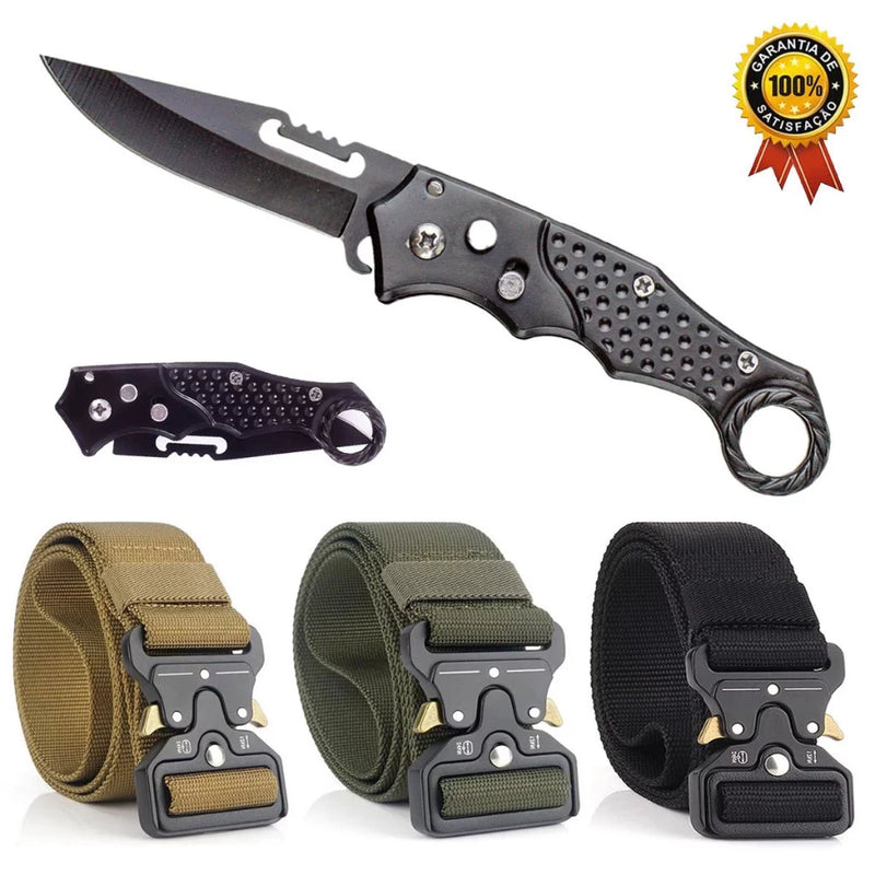 Cinto Militar Tático Veteranos™ Compre 1 e leve 2 itens