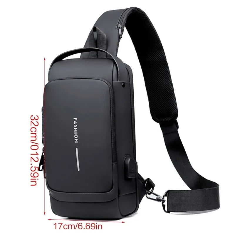 Mochila Transversal Antifurto - Compre 1 e Leve 2 (BLACK FRIDAY)