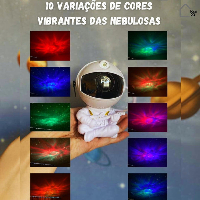 Astronauta Projetor de Estrelas e Nebulosas - StarGlow Ksa23™ - Ksa23