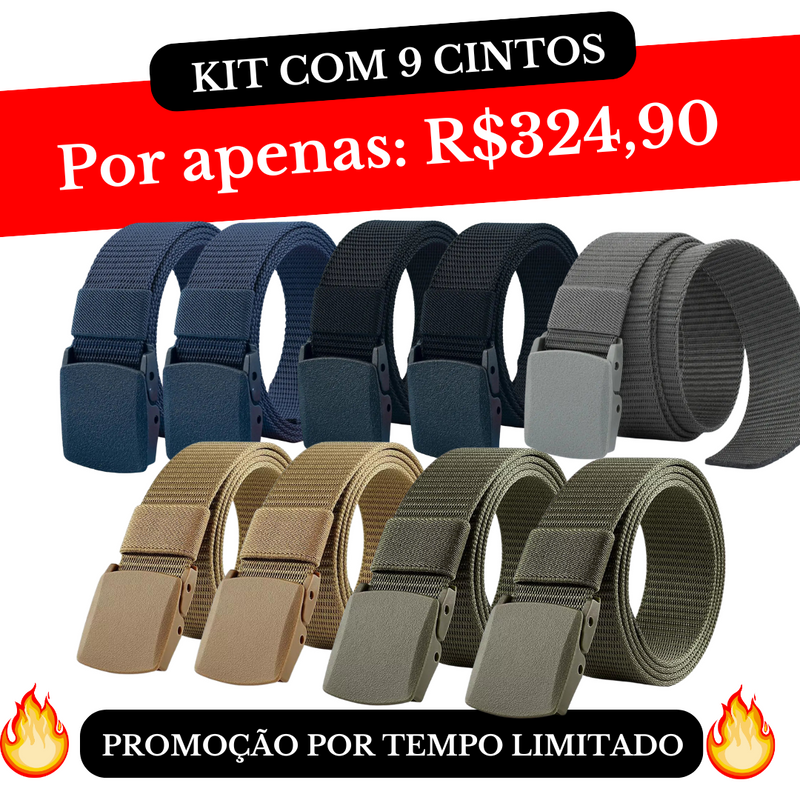 Cinto Militar Veteranos™ Resistente e indetectável - SUPER PROMOÇÃO 50%OFF