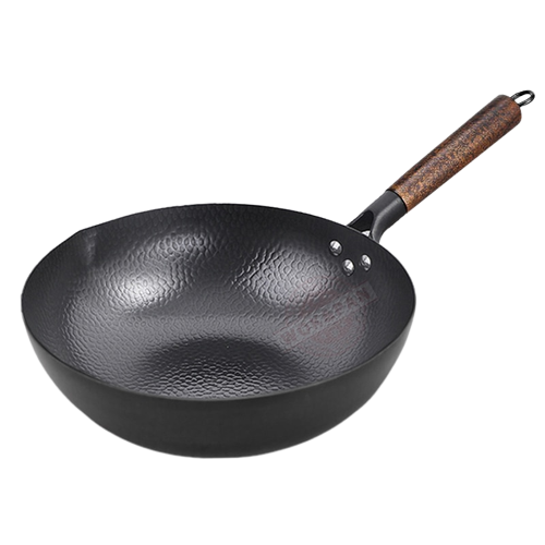 Frigideira de ferro fundido 32 cm com cabo de madeira Ksa23™ - Ksa23