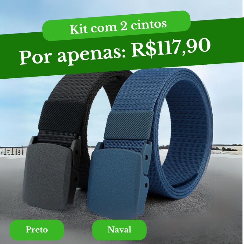 Cinto Militar Veteranos™ Resistente e indetectável - SUPER PROMOÇÃO 50%OFF