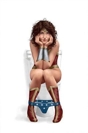 Quadros Disney Toilet Series Super heroes - Ksa23